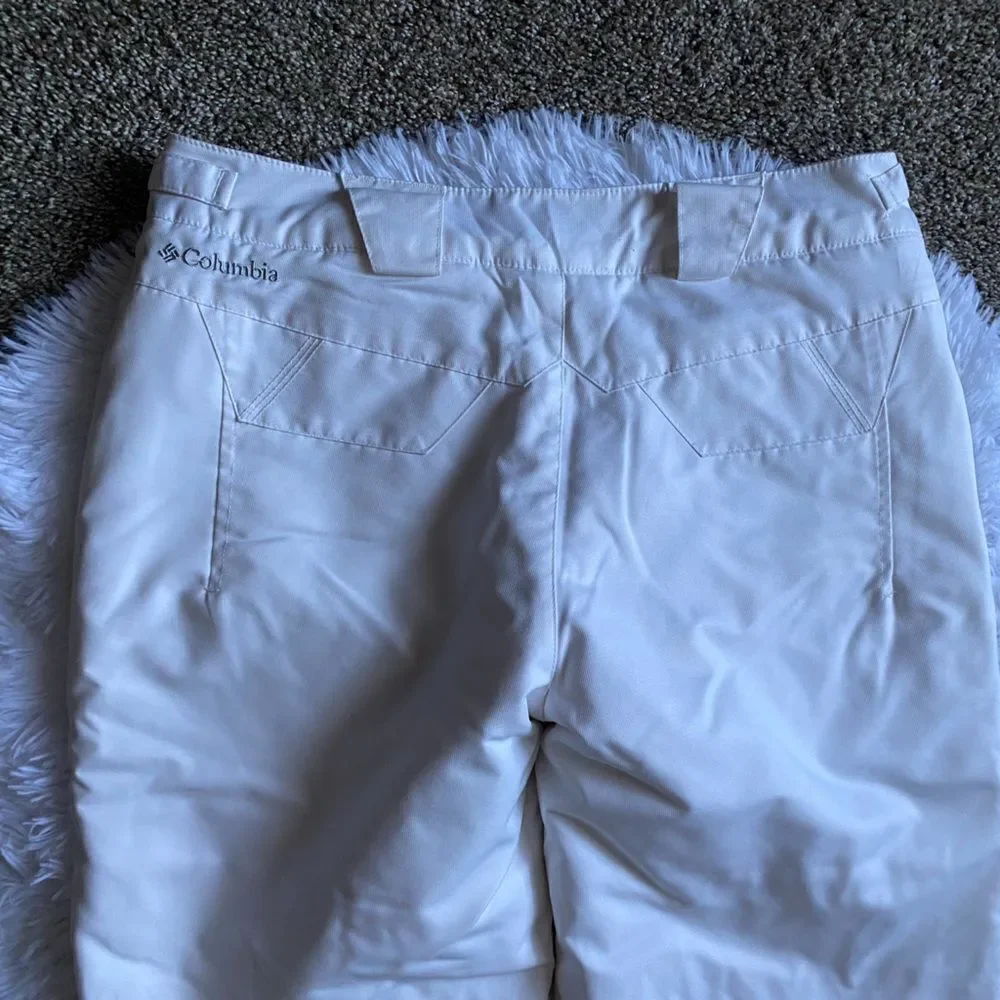 Columbia Waterproof Snow Ski Pants White Insulated Outdoor‎ Youth Size 18/20